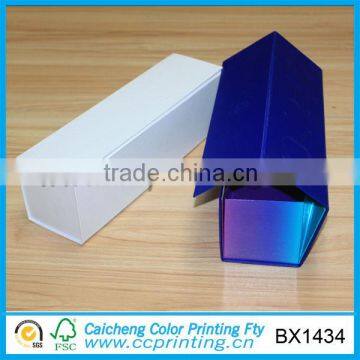 Fancy glossy printed magnetic rectangle folding paper box