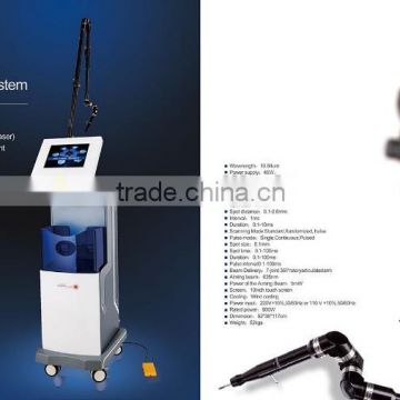 No Pain Skin Tightening 40W Co2 American 10600 Nm Laser Co2 Fractional Laser Beauty Equipment Birth Mark Removal Portable