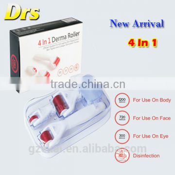 4 in 1 dermaroller kit with sterilizer derma collagen skin care products beauty roller 4 in 1 derma roller titanium