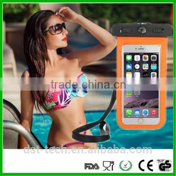 Hot summer drawstring waterproof smartphone bag