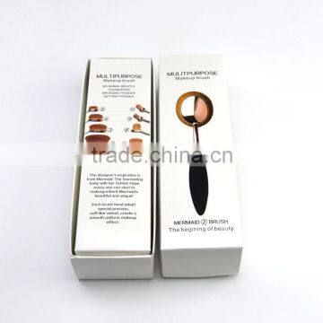 Private Label Toothbrush Shape Single Oval Makeup Brush Beauty Cosmetic