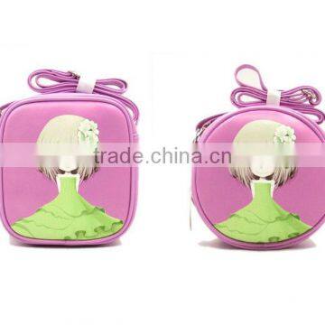 Square Shape Printed PU Girl Message Bag photo-2