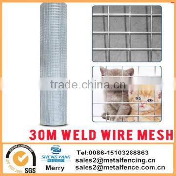 New 30 Metre Roll galvanized garden pet welded mesh chicken coop aviary wire mesh fencing