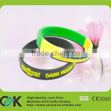 Competitive price! Custom silicone rubber id bracelet with low price