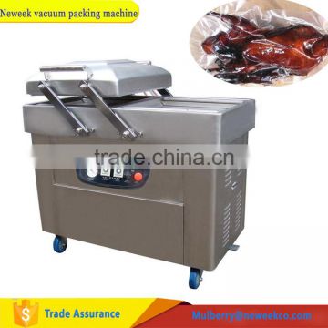 Neweek double chambers nitrogen beef meat sealing chicken vacuum packing machine