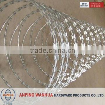 concertina razor barbed wire/razor blade fencing wire(china supplier)