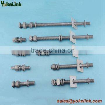 Broad Range Carbon Steel HDG Line Post Stud 5/8'' X7 1/2'' photo-3