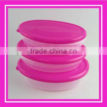 oval food container / oval shape plastic container