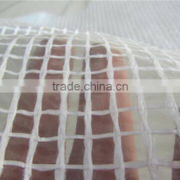 Construction Protective Transparent pe Tarpaulin,clear Mesh pe Fabric Canvas Plastic Film Scaffold Cover photo-3