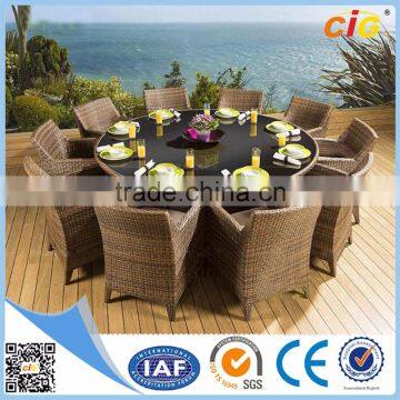 New style round table and chair set rattan dining set wicker