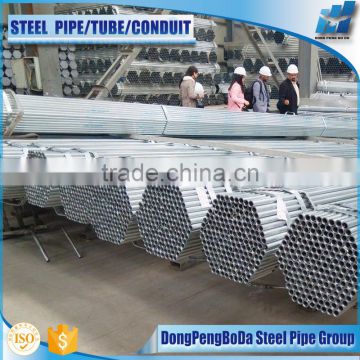 China manufacturer cold formed threaded galvanised pipe