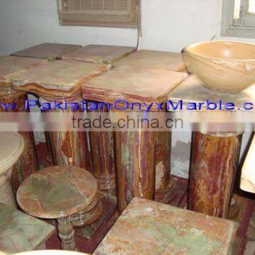 UNIQUE RED ONYX PEDESTALS photo-5
