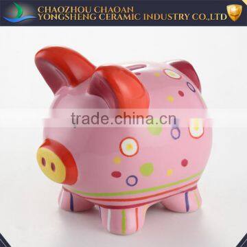 New Design of Hand Painted Wholesale Ceramic Piggy Bank for Kids photo-6