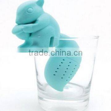 OEM&ODM Factory Squirrel Shape Silicone Tea Infuser,Silicone Tea Strainer,Silicone Tea Holder photo-3