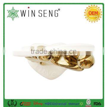 Lover Dancing Heart Shaped Ceramic Wedding Decoration photo-6