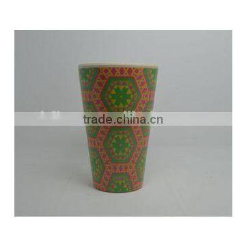 BSCI Audit Hot-sell Eco-friendly Bamboo Fiber Print Cup photo-2