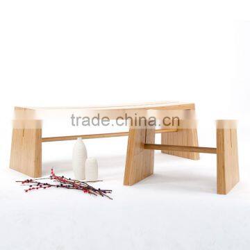 Long Bench Exotic Natural Bamboo Home Furniture photo-2