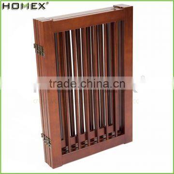 Wood Dog Fence 360 Configurable Pet Gate Homex_BSCI Factory