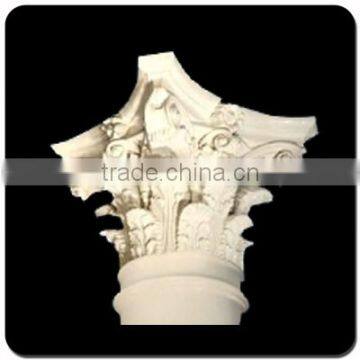 Roman corinthian order marble column cap roman pillar