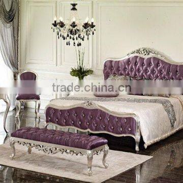 Fashion style latest design hotel bedroom set,luxury bedroom design,can be customized-BG90432 MOQ:1 SET