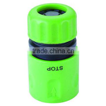 1/2" plastic quick garden water hose connector with stop