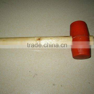 Black and White Color Rubber Mallet Sizes With Wooden Handle photo-4