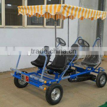 adult pedal car 4 person bike with reverse brake