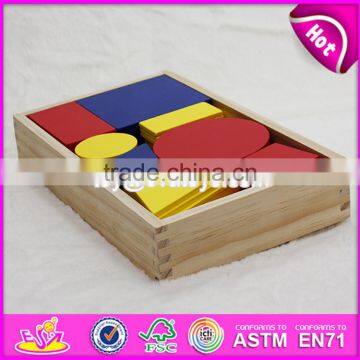 2017 New Design 48 Pieces Toddlers Educational Geometry Wooden Pattern Block Puzzles W13A107 photo-6