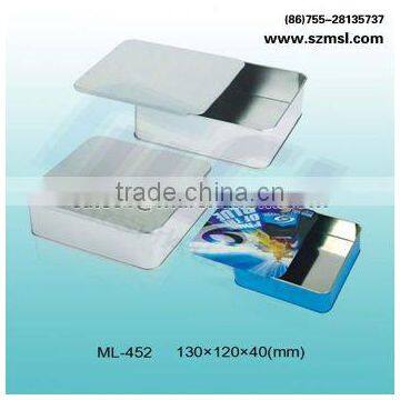 Metal Silde Tin Box of Size 130x120x40mm photo-3