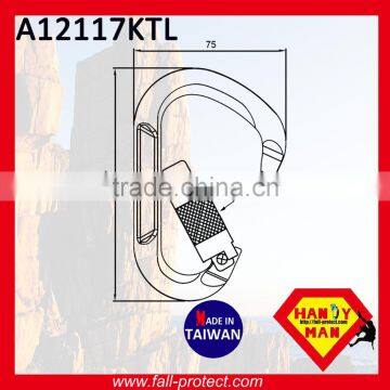 Quicklock Mountain Climbing 25KN Aluminum Carabiner With Twist Lock photo-2