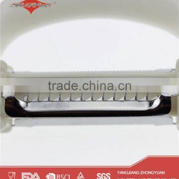 Manual Potato Peeler Stainless Steel Julienne and Vegetable Peeler With Rubber Handled photo-5