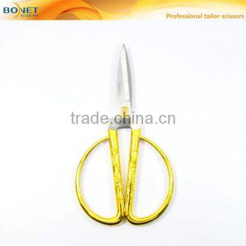 S11006 FDA Qualified 6-3/4" Zinc-Alloy Gold Handle Tailor Ribbon Scissors photo-2