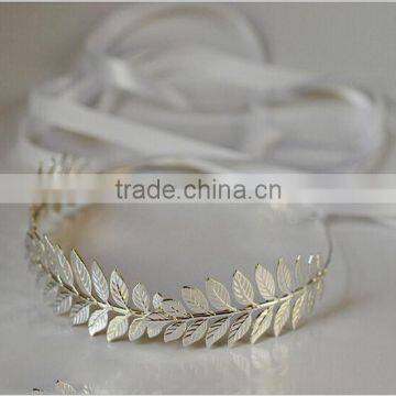 High Quality Tiara Metal Crowns Geek Goddess Athena Leaf Headband LH003-001 photo-3
