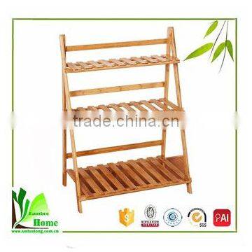 Detachable Bamboo garden flower shelf rack