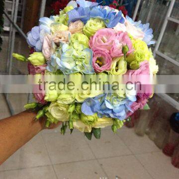 Set Bar , house , churh , Fashion wedding bouquet wholesale artificial flower ball for sale