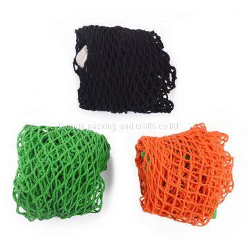 NetNeed Pack of 3 Cotton Reusable Grocery Net Shopping String Bags(Green/Black/Orange,Classic Handle)