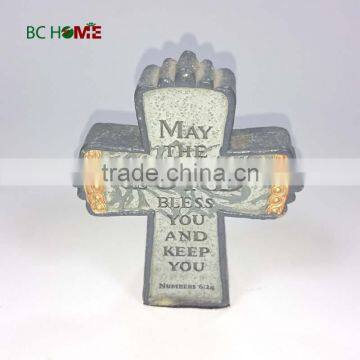 2015 resin religious products Christmas cross