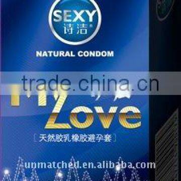 Condom,MY LOVE, 12piece/package,Particles,Ultra-thin,The screw thread,Smooth surface