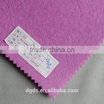 China directly supplier 100% nonwoven interlinning and color felt for garment