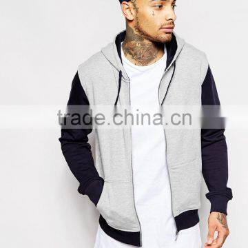 Contrast Sleeve Hoodie