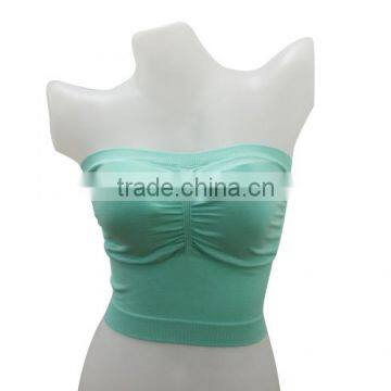 Hot sexy strapless boob tube top bandeau bra