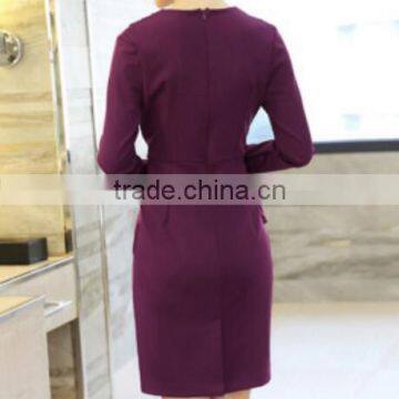 Anly Wholesale Lady Red Attractive Sexy Cotton Long Straight Skirt photo-2