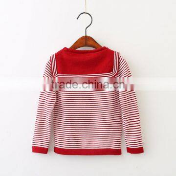Latest New Sailor Style Striped Kids Sweater for 3 to 8 Years Old Children photo-4