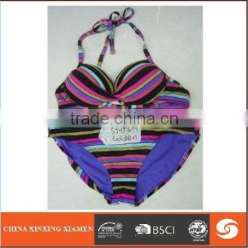 Transparent swimwear nylon with spandexmaterial bikini