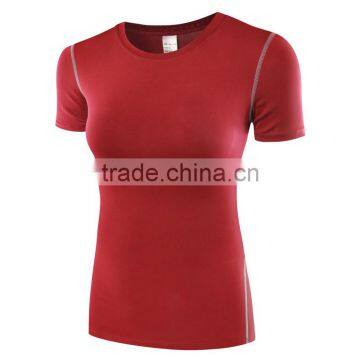 Custom Short Sleeve T-shirt Running Fitness Apparel for Women Clothing photo-2