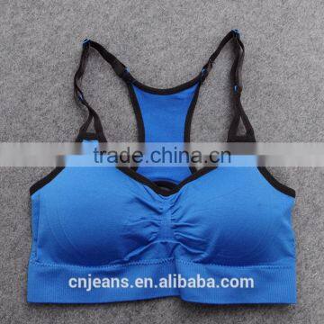 GZY 2015 Wholesale Cheap Spaghetti Strap Ladies Sports Bra photo-3
