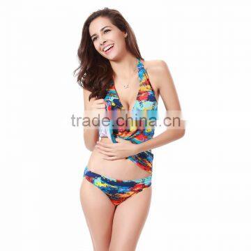 China Supplier Two Piece Swimming Suits for Girls photo-4