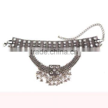 2016 Hot Sale Alloy Short Silver Collar Necklace Jewelry for Women photo-3