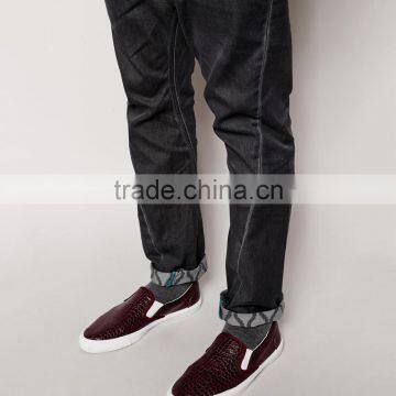 Boys Plain Special Fashion Design Scratch Jeans for Sale photo-3