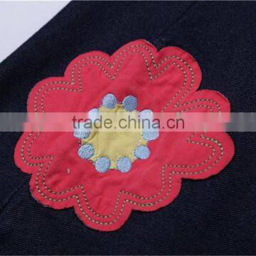 MGOO New Arrival Girl Casual Little Dress Sleeveless Patchwork Flowers For the Stage Vestidos CS001 photo-5